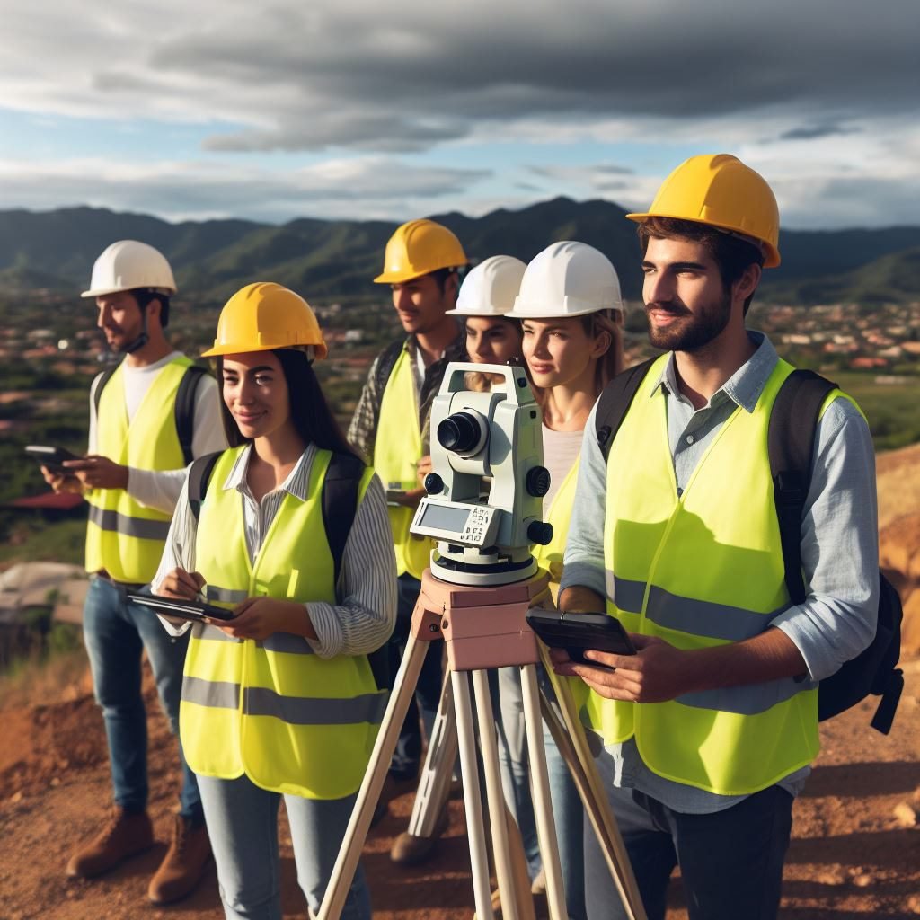 Equipo de topografía con estación total