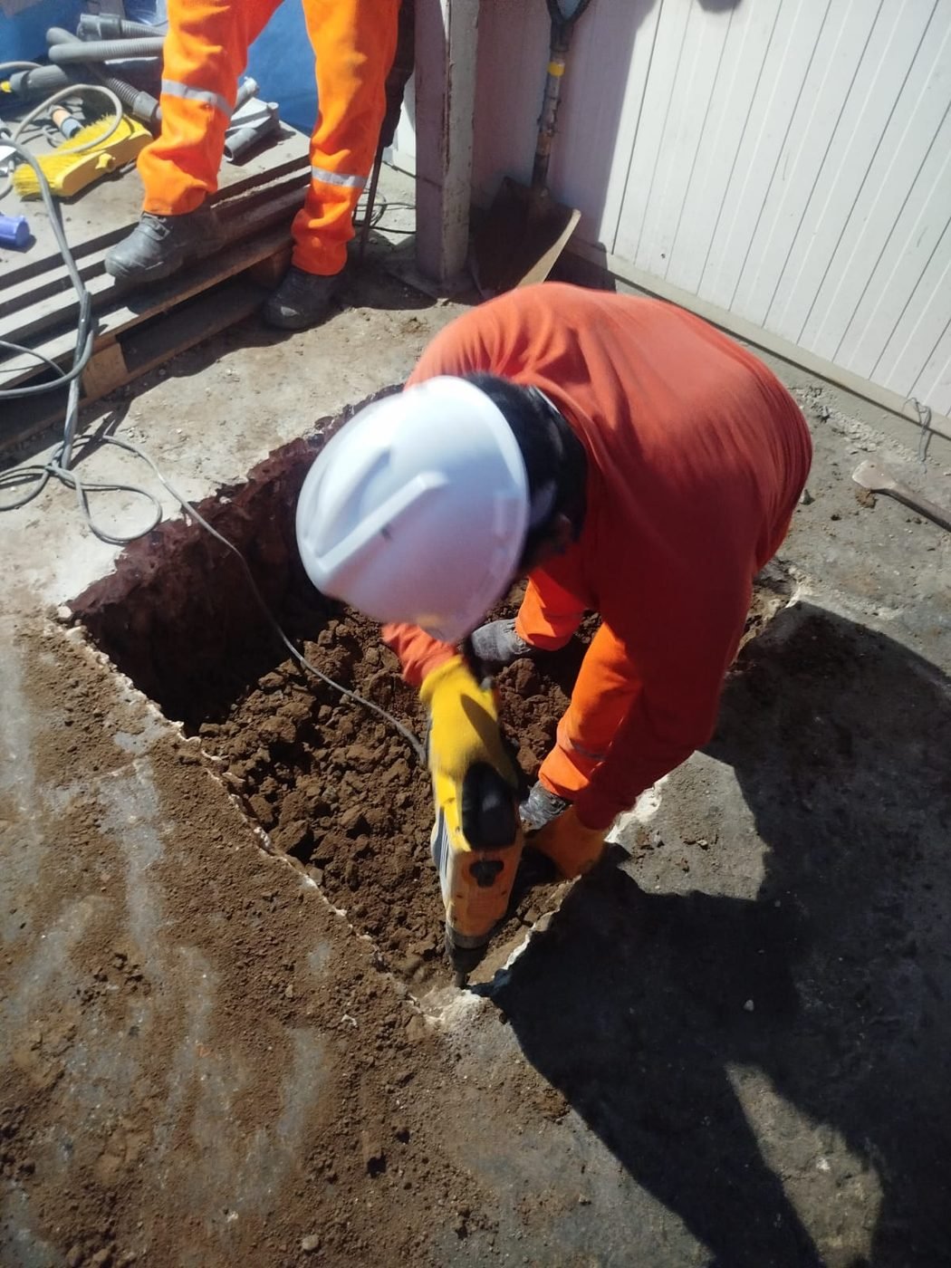 Trabajo de campo en planta industrial